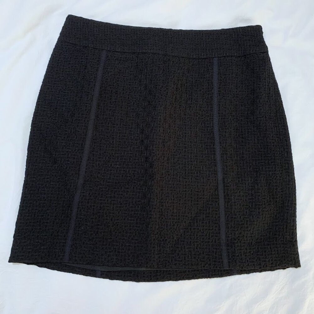 Loft black pencil skirt womens 8